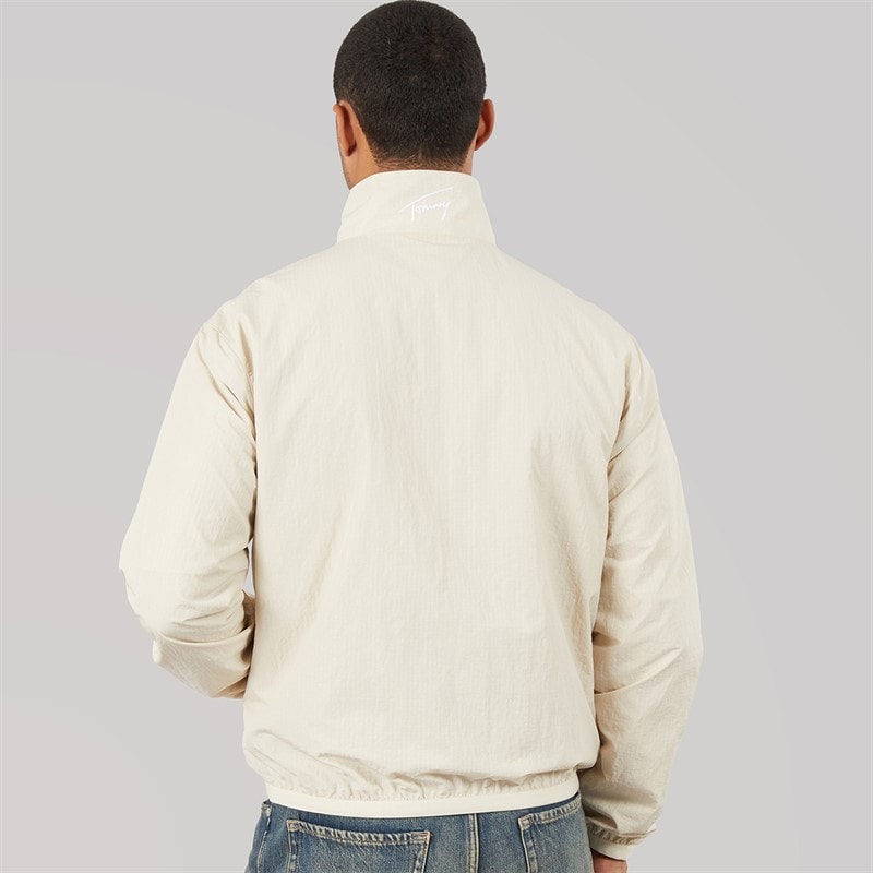 Tommy Jeans Mens Ripstop Essential Jacket Classic Beige - Image 2