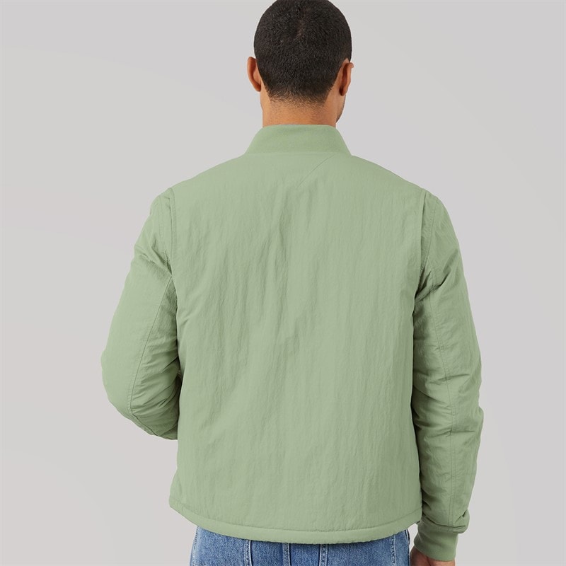 Tommy Jeans Mens Entry Bomber Jacket Spring Olive - Image 2