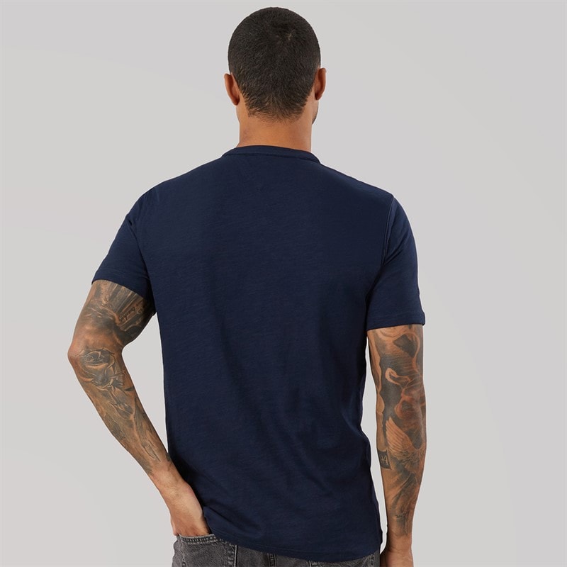 Tommy Jeans Mens Sailing T-Shirt Dark Night Navy - Image 2
