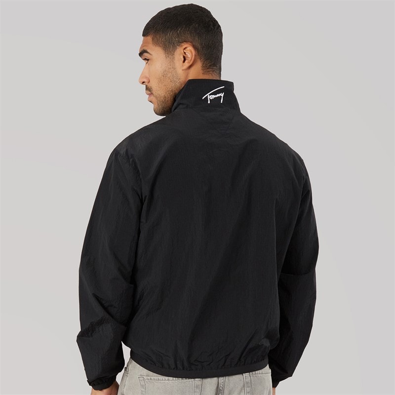 Tommy Jeans Mens Ripstop Essential Jacket Black - Image 2