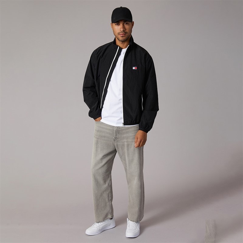 Tommy Jeans Mens Ripstop Essential Jacket Black - Image 4