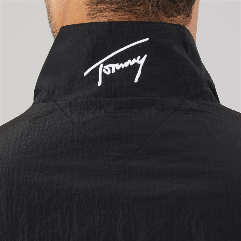 Tommy Jeans Mens Ripstop Essential Jacket Black - Image 5
