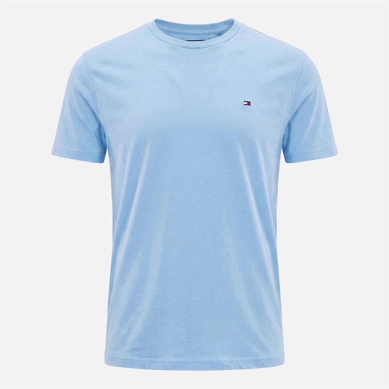 Tommy Jeans Mens Three Pack Slim T-Shirts Moonlight Iris/Ecru/Black - Image 2