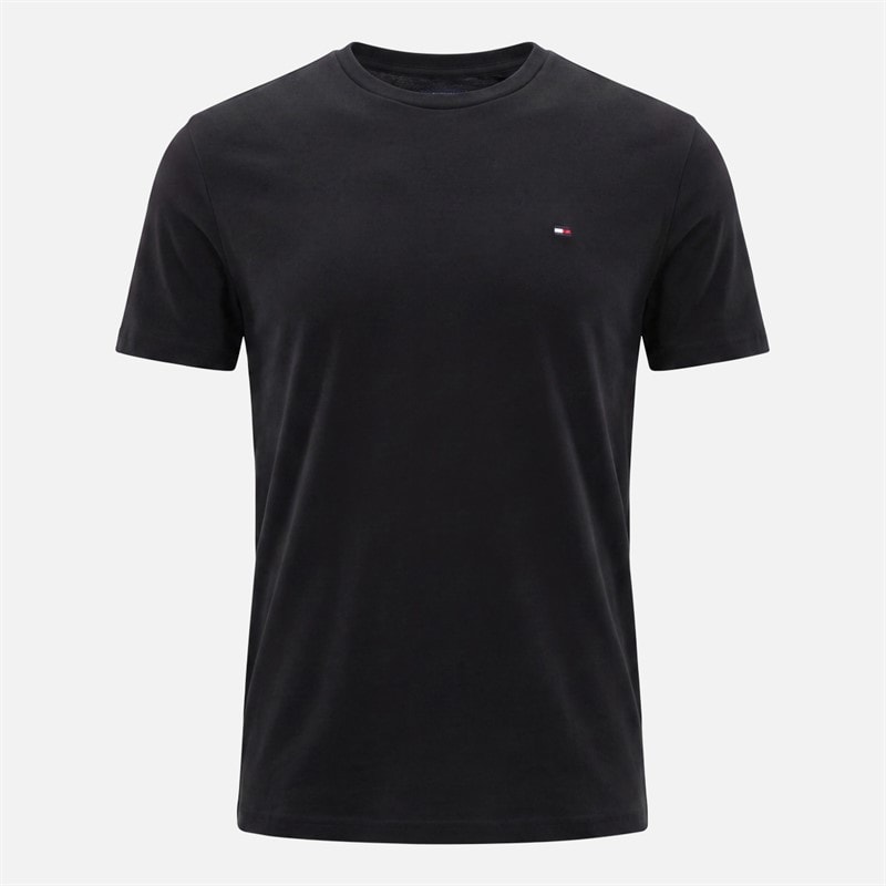 Tommy Jeans Mens Three Pack Slim T-Shirts Moonlight Iris/Ecru/Black - Image 4