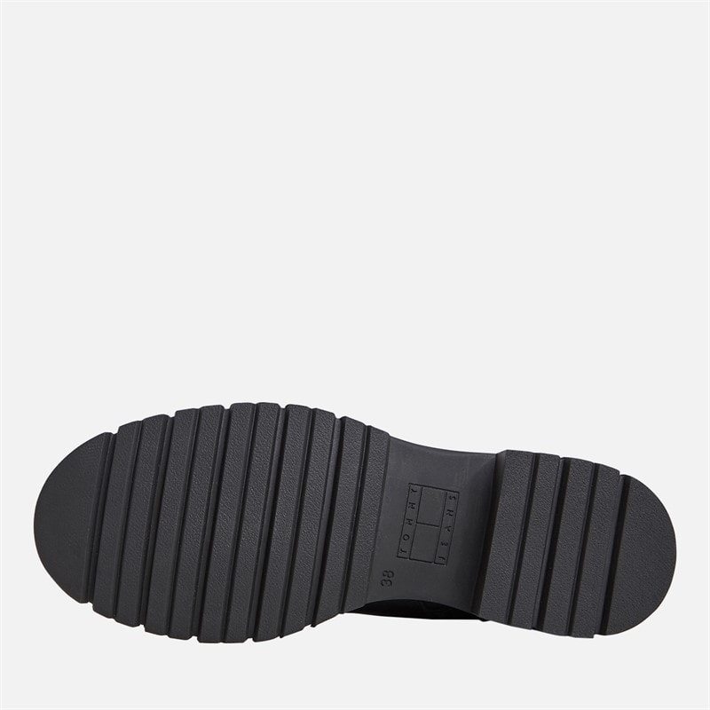 Tommy Jeans Womens Cleated Lace Up Boots Black - Image 2