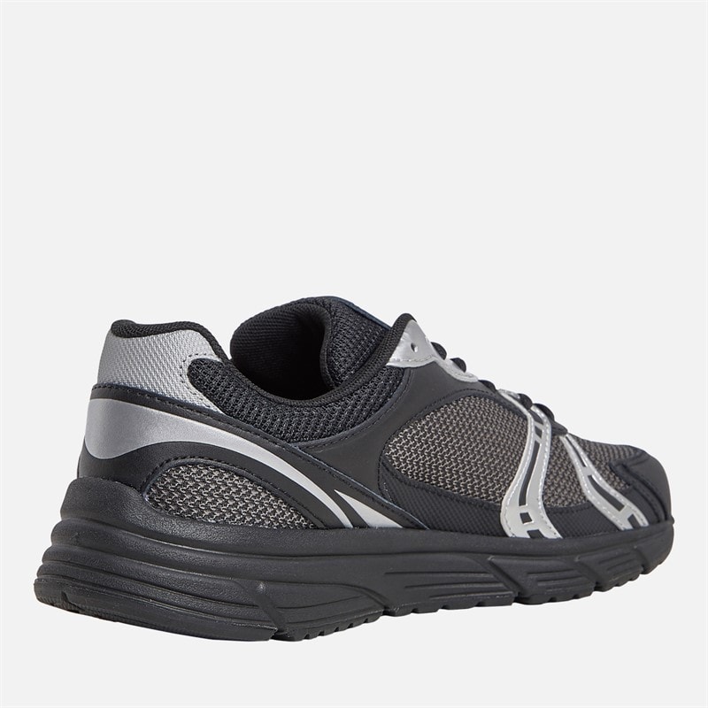 Tommy Jeans Womens Modern Runner Trainers Black/Silver - Image 5