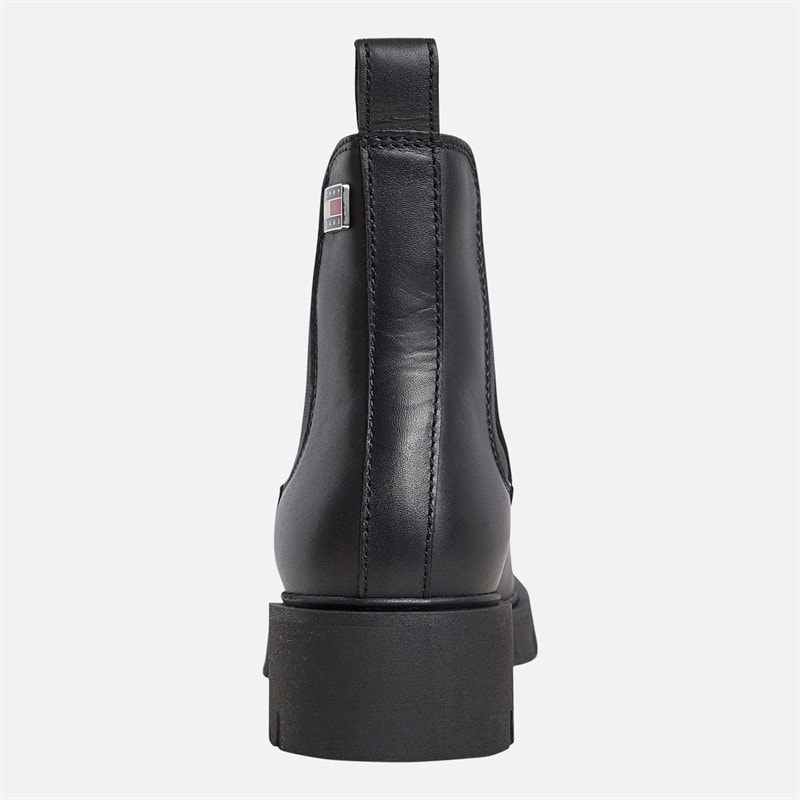 Tommy Jeans Womens Cleated Chelsea Boots Black - Image 3