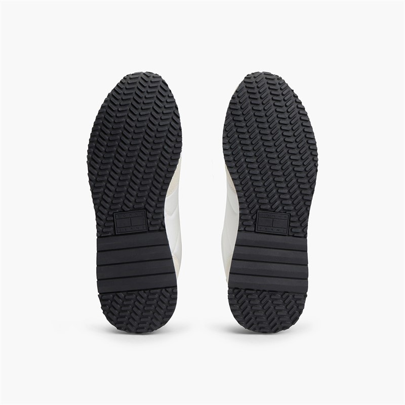 Tommy Jeans Mens EVA Mix Runner Trainers Ecru - Image 2