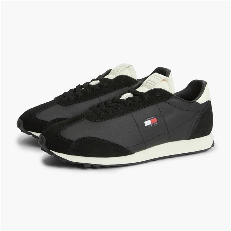 Tommy Jeans Mens Retro Runner Archive Trainers Black - Image 2