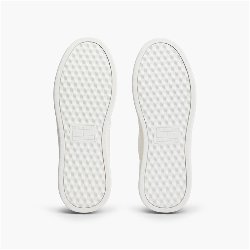 Tommy Jeans Womens Platform Logo Trainers Ecru - Image 2