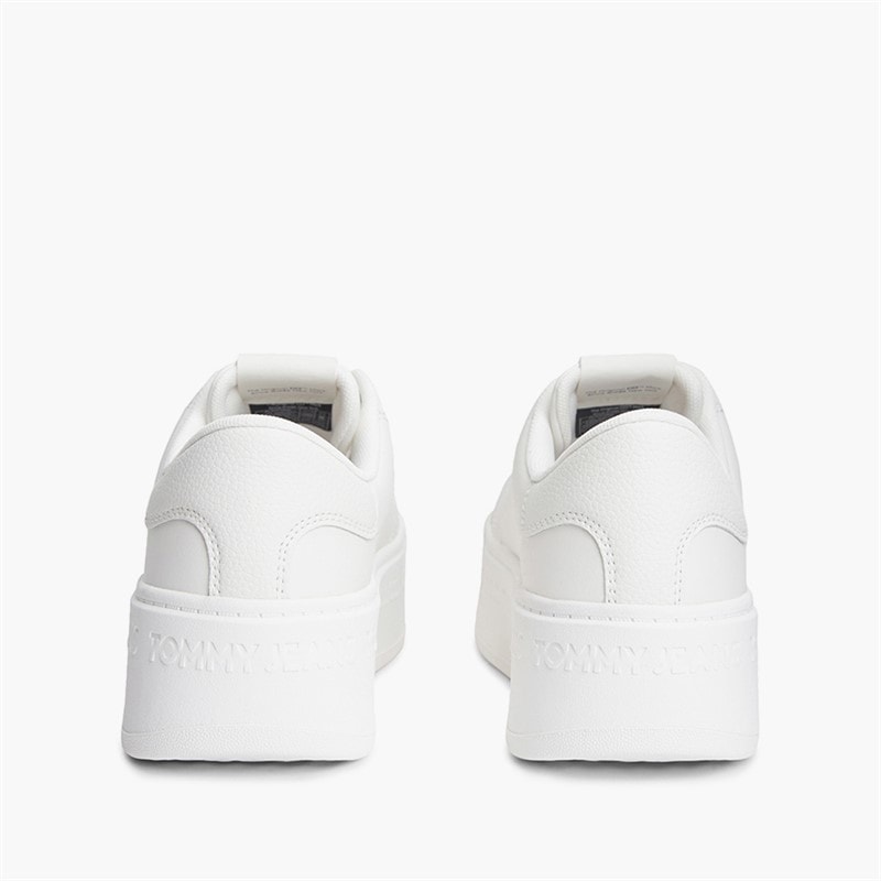 Tommy Jeans Womens Platform Logo Trainers Ecru - Image 3
