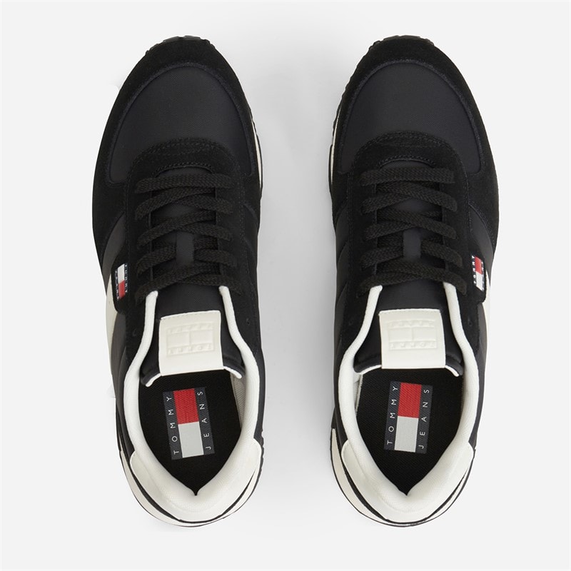 Tommy Jeans Mens EVA Mix Runner Trainers Black - Image 4