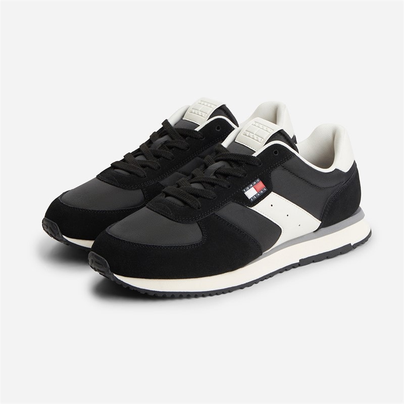Tommy Jeans Mens EVA Mix Runner Trainers Black - Image 5