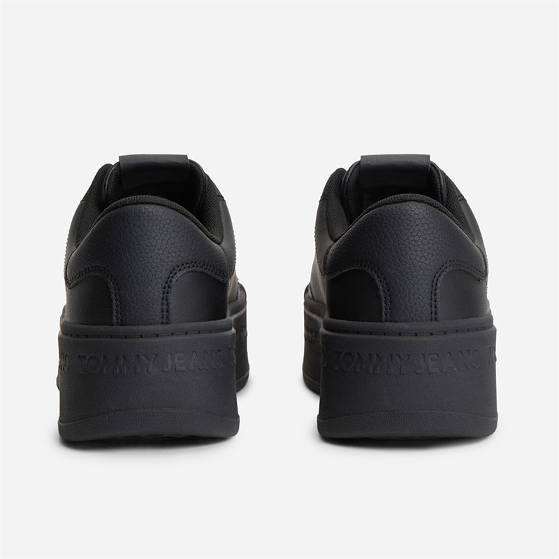 Tommy Jeans Womens Platform Logo Trainers Black - Image 3