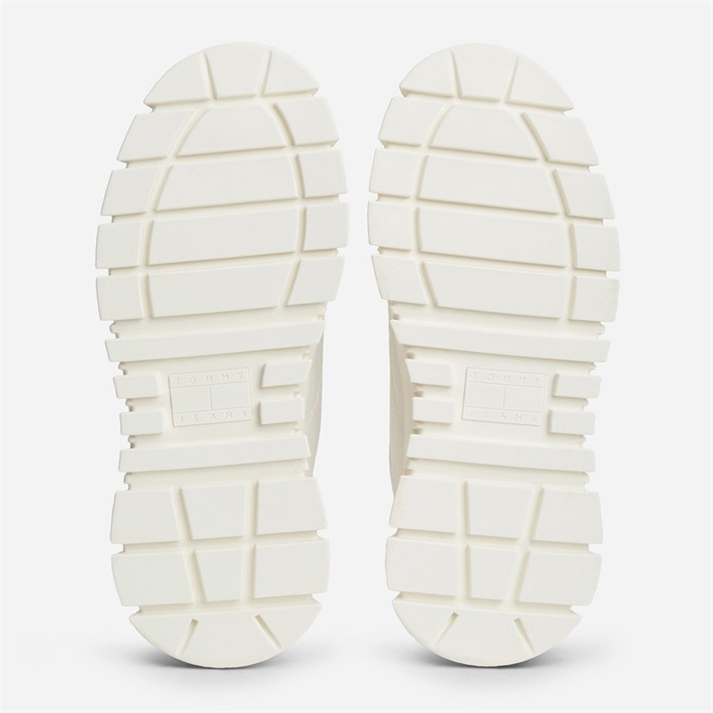 Tommy Jeans Womens Platform Cleated Trainers Ivory - Image 2