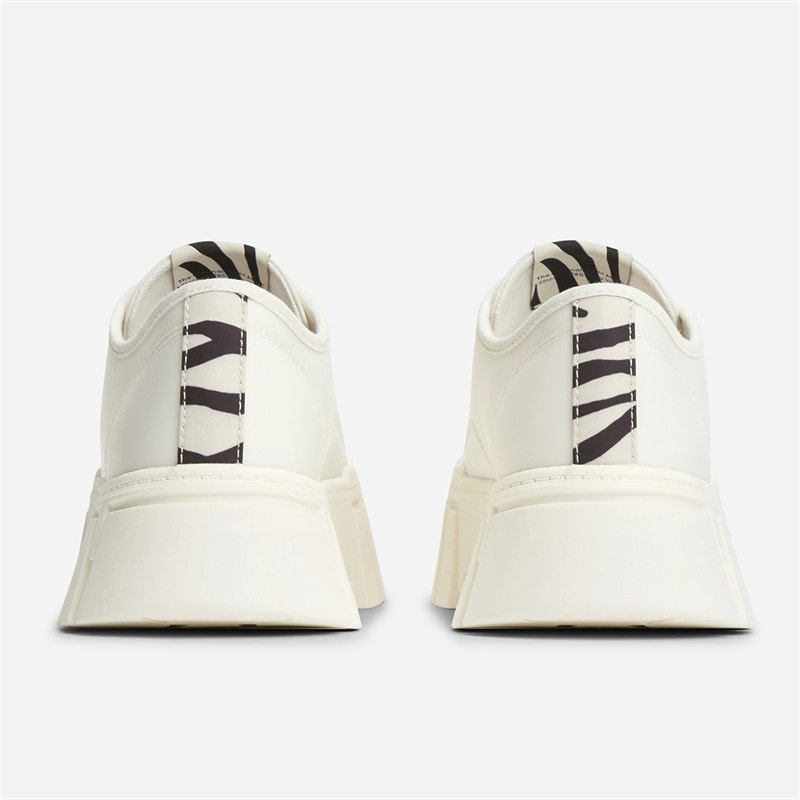 Tommy Jeans Womens Platform Cleated Trainers Ivory - Image 3