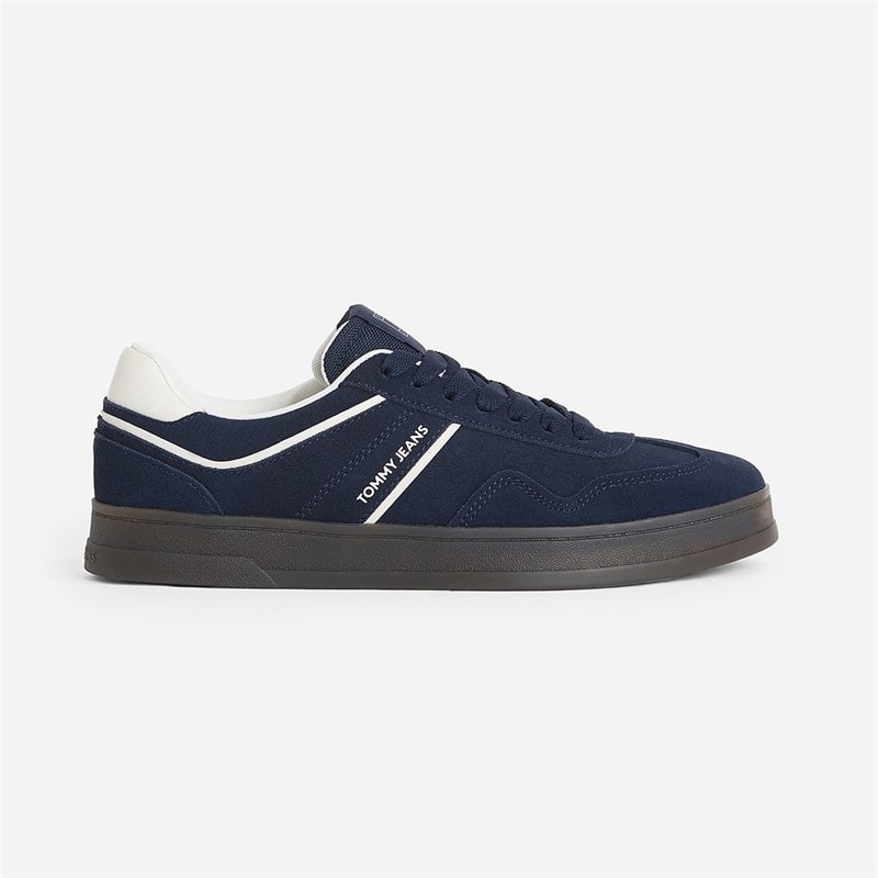 Tommy Jeans Mens The Greenwich Suede Trainers Dark Night Navy - Image 5