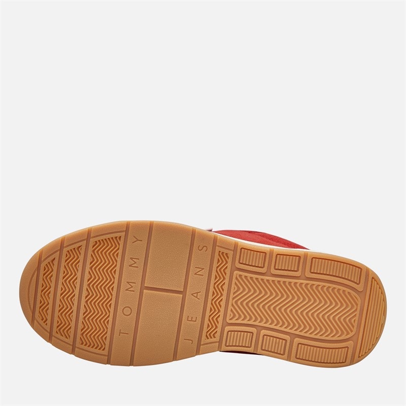 Tommy Jeans Womens Skate Trainers Red Hot - Image 2