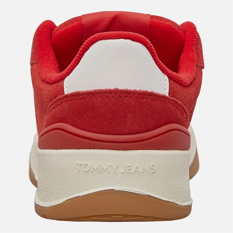 Tommy Jeans Womens Skate Trainers Red Hot - Image 3