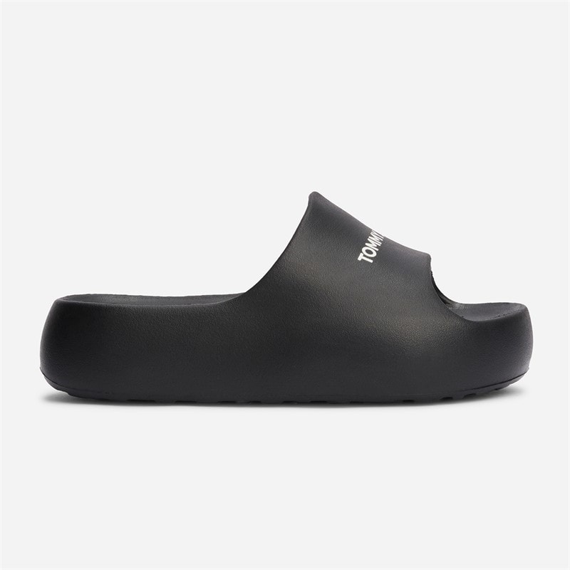 Tommy Jeans Womens Flatform Pool Sliders Black - Image 5