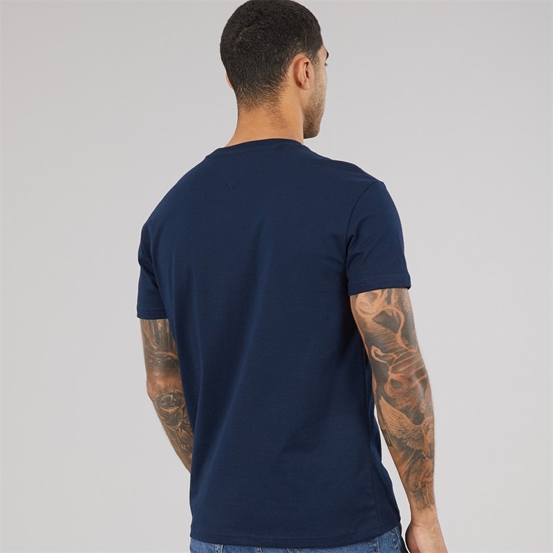 Tommy Jeans Mens Vintage LA T-Shirt Dark Night Navy - Image 2