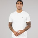 Tommy Jeans Mens Flag Slub T-Shirt Ecru