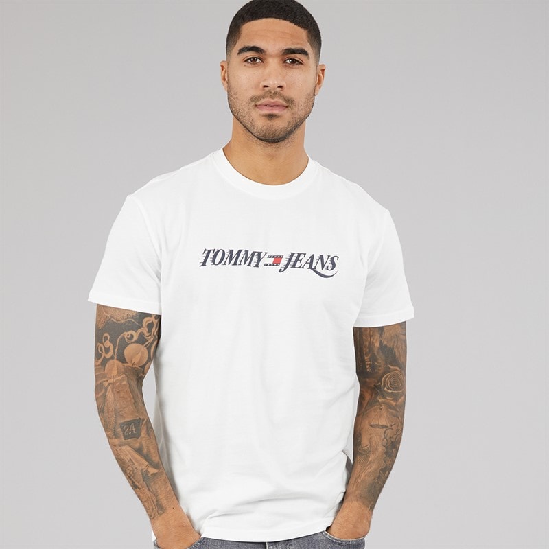 Tommy Jeans Mens Vintage T-Shirt Ecru