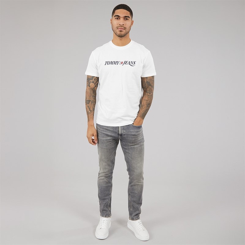 Tommy Jeans Mens Vintage T-Shirt Ecru - Image 3