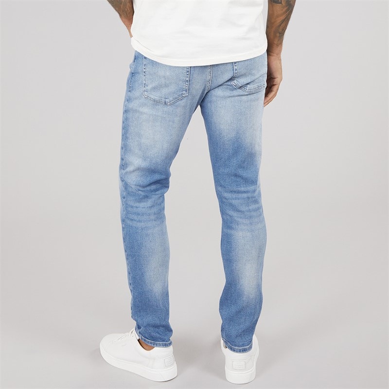 Tommy Jeans Mens Slim Tapered Jeans Denim Medium - Image 2