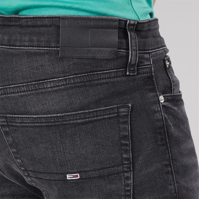 Tommy Jeans Mens Slim Tapered Jeans Denim Black - Image 3
