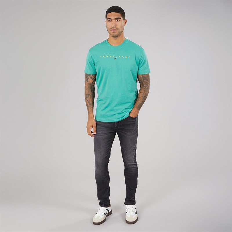 Tommy Jeans Mens Slim Tapered Jeans Denim Black - Image 4