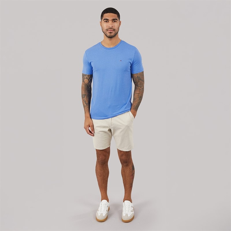 Tommy Jeans Mens Jaspe T-Shirt Blue Twilight Htr - Image 4