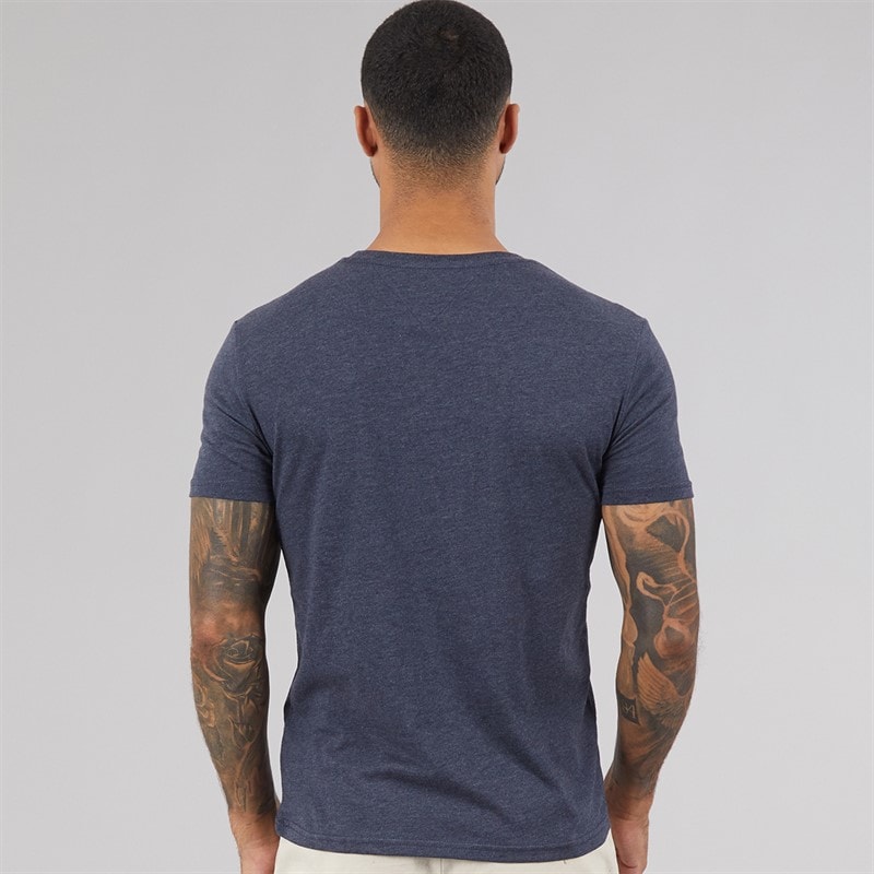 Tommy Jeans Mens Jaspe T-Shirt Dark Night Navy Htr - Image 2