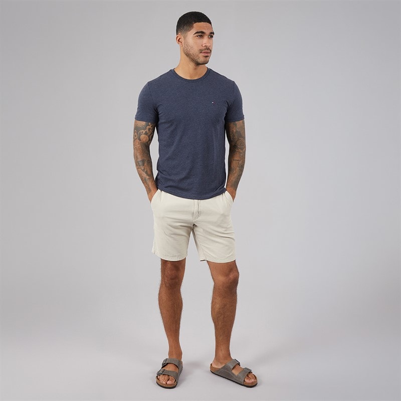 Tommy Jeans Mens Jaspe T-Shirt Dark Night Navy Htr - Image 4