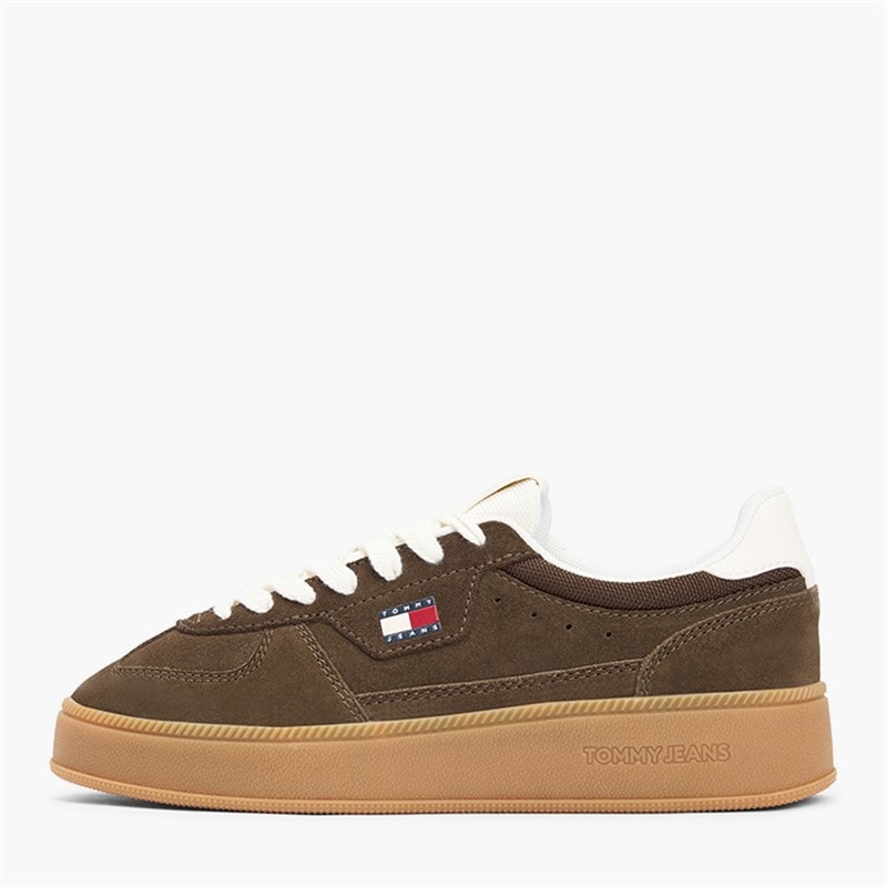 Tommy Jeans Womens The Greenwich Trainers Legacy Brown