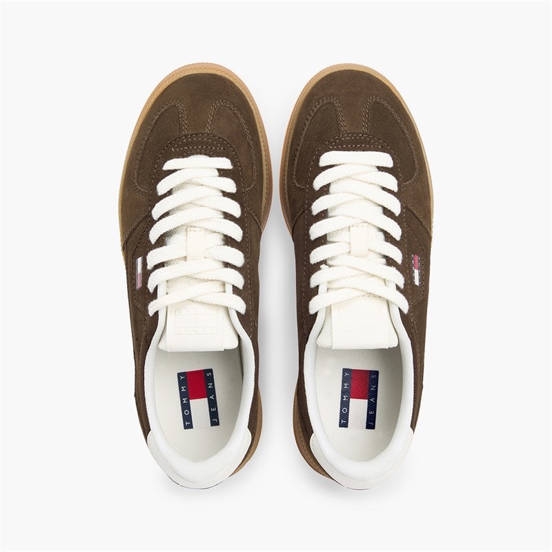 Tommy Jeans Womens The Greenwich Trainers Legacy Brown - Image 4