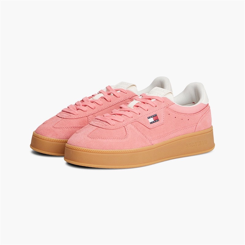 Tommy Jeans Womens The Greenwich Trainers Enchanted Pink - Image 5