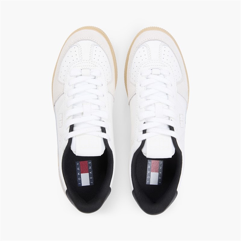 Tommy Jeans Womens The Greenwich Trainers Ecru/Black - Image 4
