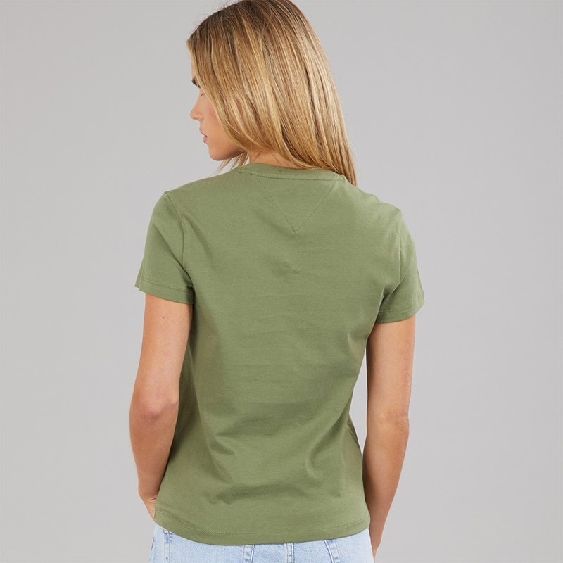 Tommy Jeans Womens Bubble T-Shirt Bay Leaf - Image 2