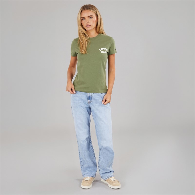 Tommy Jeans Womens Kira Slim Jeans Denim Light - Image 4
