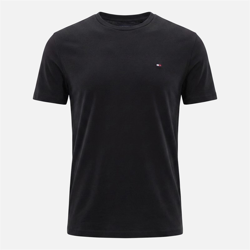 Tommy Jeans Mens Three Pack Slim Fit T-Shirts Black/Dark Blue/Ecru - Image 4