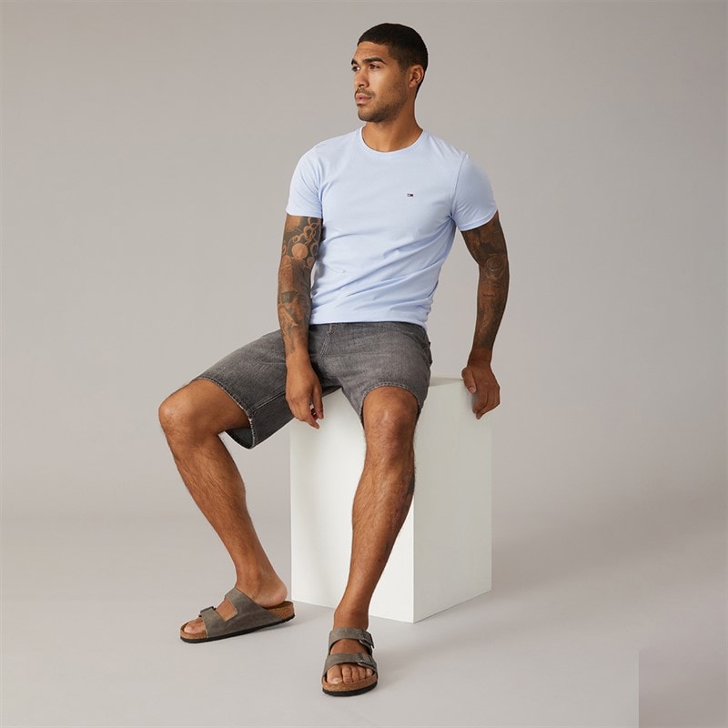 Tommy Jeans Mens Slim Fit T-Shirt Moonlight Iris - Image 4