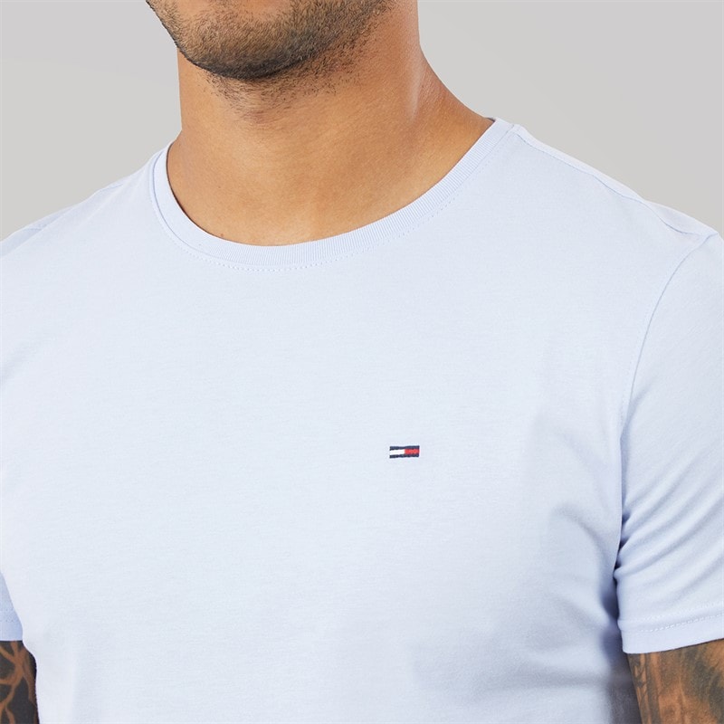 Tommy Jeans Mens Slim Fit T-Shirt Moonlight Iris - Image 5