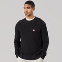 Tommy Jeans Mens Badge Jumper Black