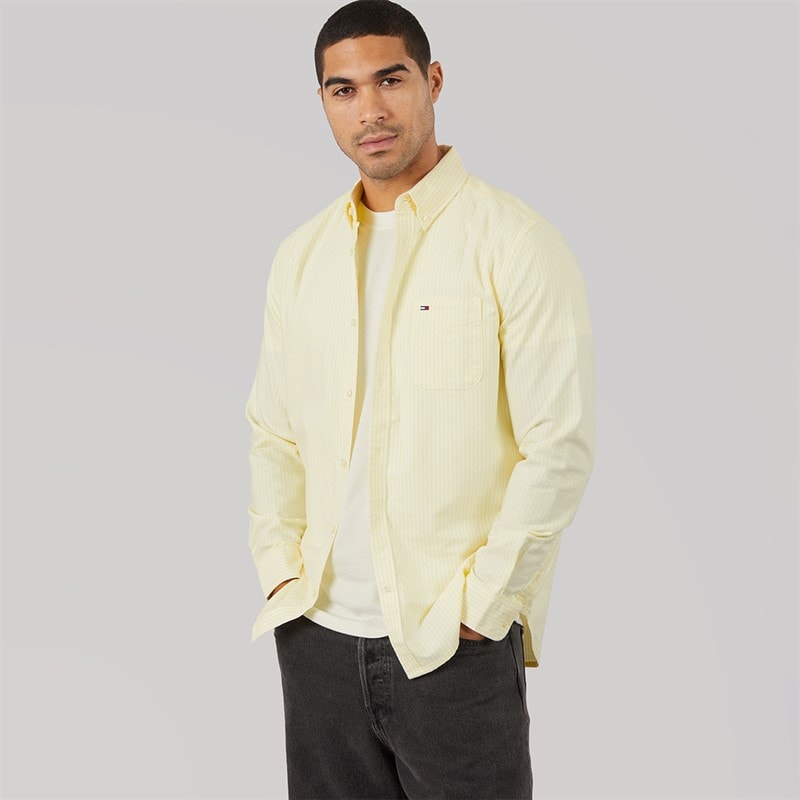 Tommy Jeans Mens Stripe Oxford Shirt - Image 3