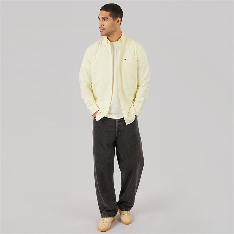 Tommy Jeans Mens Stripe Oxford Shirt - Image 4