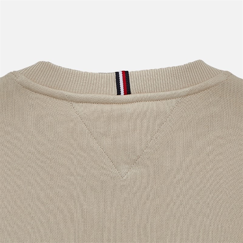 Tommy Jeans Boys Heritage Flag Sweatshirt Classic Beige - Image 2