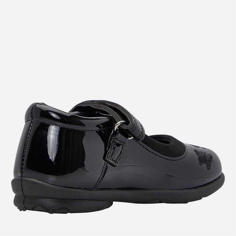 Little Divas Infant Girls Mary Jane School Shoes Black Patent - Image 5