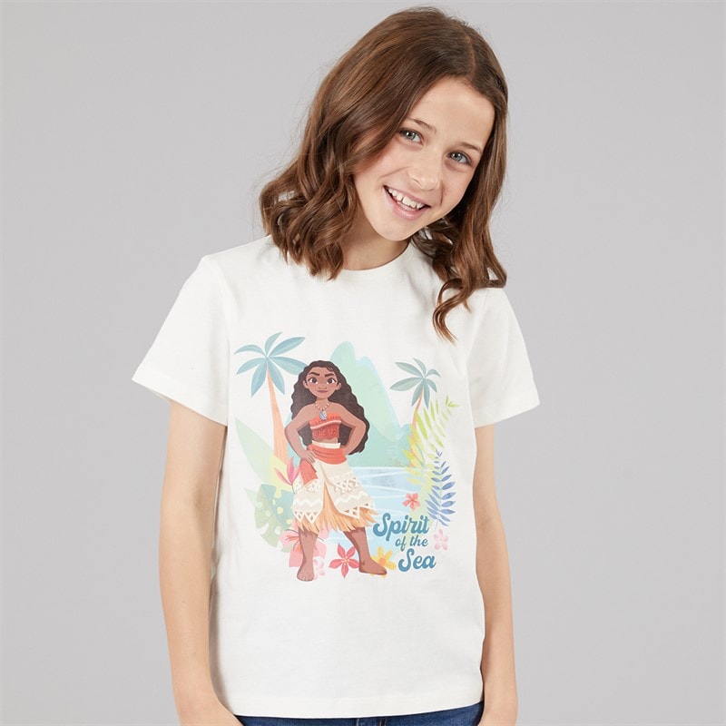 Moana Girls Five Pack T-Shirts Multi - Image 4