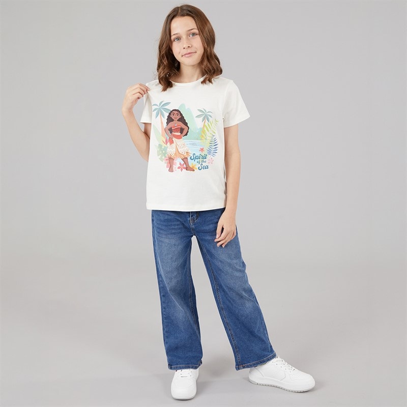 Moana Girls Five Pack T-Shirts Multi - Image 5